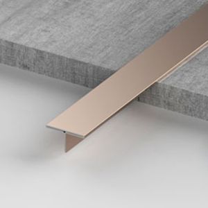 Colored Hairline Stainless Steel Backsplash Edge Trim T Channel 0.5mm 3mm SS 304