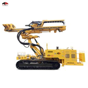 China Top Hammer Powerful Rotary Head Articulating Structure With Rod Clamps Anchor Drilling Rig on sale