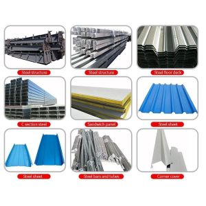 Large Construction Metal Project Warehouse Steel Frame Z Shape Purlin