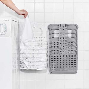 Washable Practical Wall Mounted Hamper , Sonsill Portable Hanging Laundry