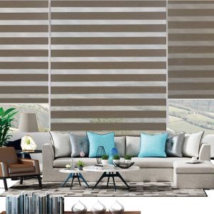 Cheap Electric Customization Smart Motorized Window Automation Motorized Blackout Zebra Blinds for sale