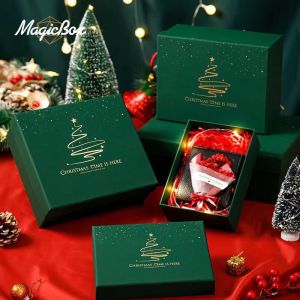 China Custom Order Accepted Rigid Paper Boxes With Lid for Christmas Birthday Gift Packaging on sale