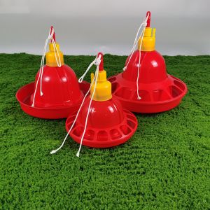 Easy Installation Poultry Drinker With Anti Drip Feature Red Color