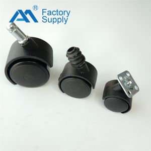 Cheap 20mm Thread Length Chair Rolling Wheels 25mm Width for sale