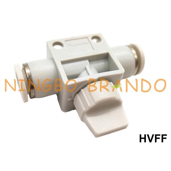 Quality HVFF Push In Quick Connect One Way Speed Controller Air Pneumatic Flow Control Fitting wholesale