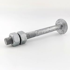ASTM A394 Type 1 Hot Dip Galvanized Step Bolt for Tower with two Nuts