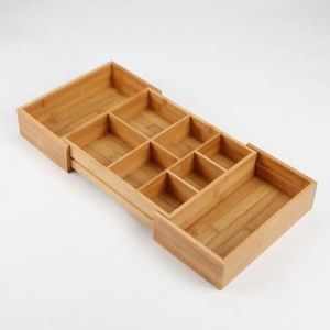 2016 newest bamboo drawer organizer storage tray