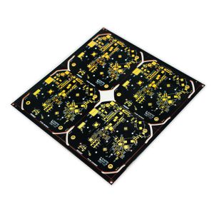 2oz 2 Layer Copper PCB Board Cu Based 207.05mm*208.70mm Black