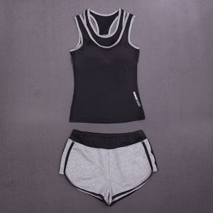 China CPG Global Women 2017 Breathable Spring Summer  Quick Dry 2 Pieces Set Sports Top Bra with Running Shorts T1004 on sale
