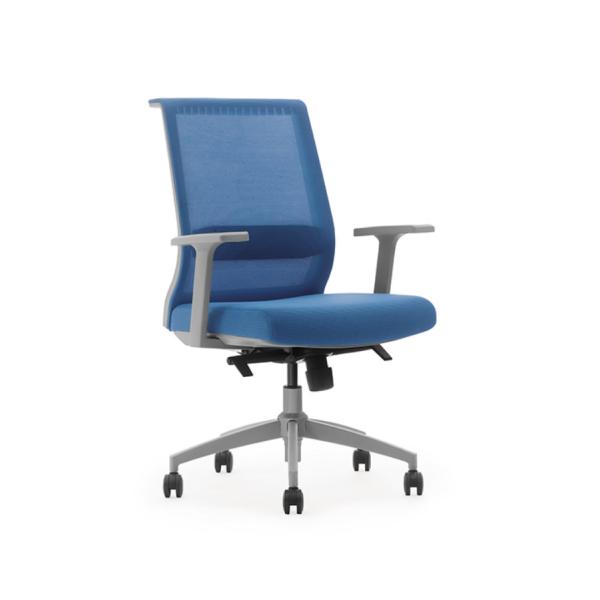 Adjustable Swivel Mesh Office Chairs , Meeting Room Sliding High Back Executive