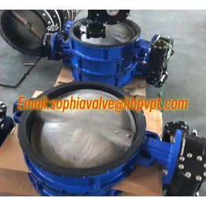 NBR/EPDM resilient seal DIN butterfly valve