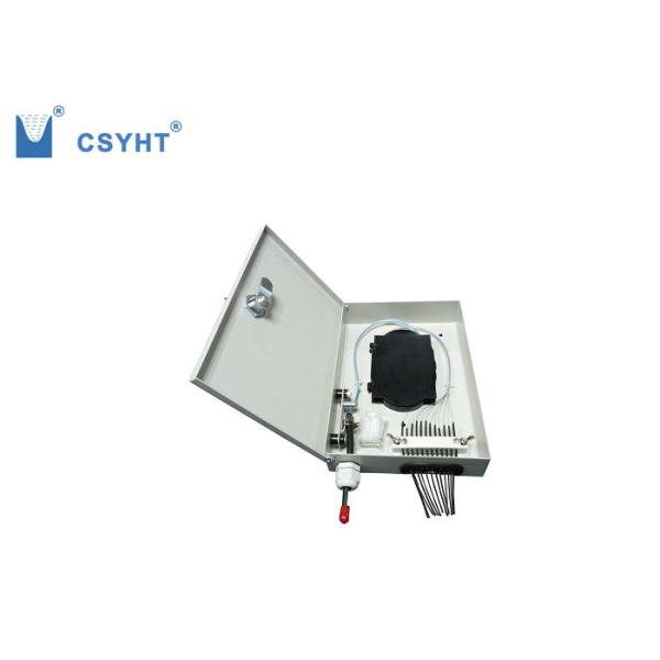12FO / 24FO Metal FTTH Fiber Optic Terminal Box For Fiber Splicing And