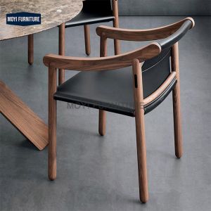 Modern Simple Design Leisure Chair Featuring Solid Wood Frame Comfy Sponge