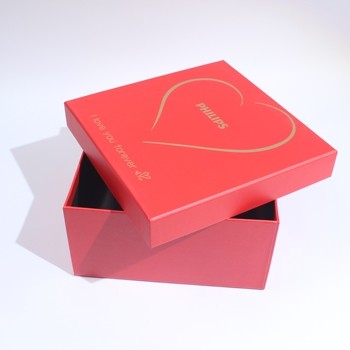 Quality Personalized Luxury Red Retail Cardboard Gift Box With Lid And Base For Small Business wholesale