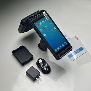 64GB ROM RFID Barcode Scanner 20M Reading Distance Handheld UHF Reader 5.5 Inch