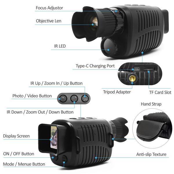 Quality 5X Digital Zoom Night Vision Scope Infrared Night Vision Monocular wholesale