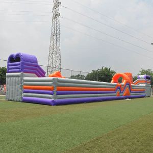 Outdoor Kids Inflatable Bouncer Anti UV With Multi Obstacles TUV Approved