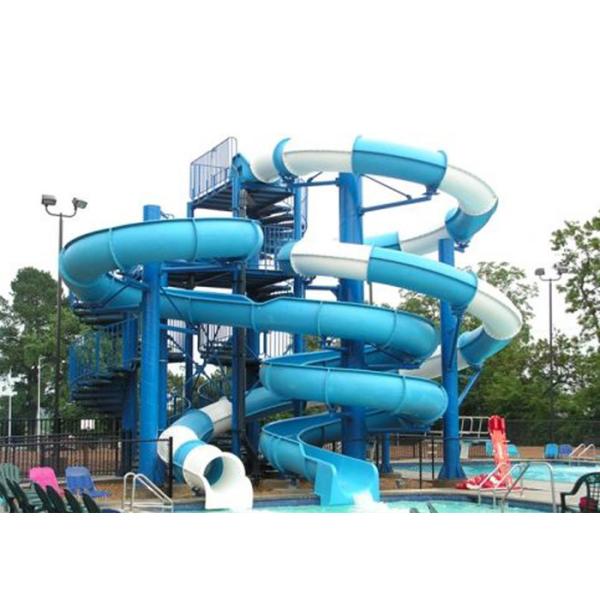 Quality Aqua Play Fiberglass Water Slide , Combination Commercial Pool Water Slides wholesale