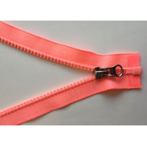 Personality Teeth Replacement Coat Zippers , Open End Invisible Zipper With