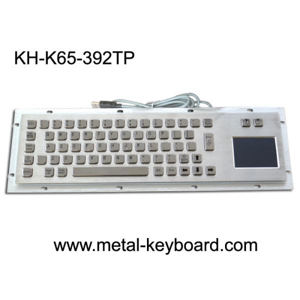 Quality USB Port Industrial Metallic dust proof Panel Mount Keyboard with Touchpad wholesale