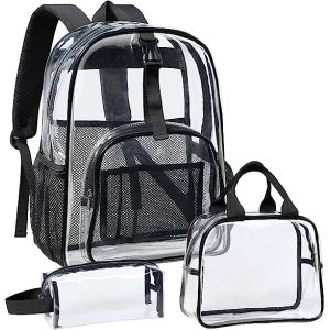 Clear Backpack Heavy Duty - Large Clear Backpacks For School PVC Transparent