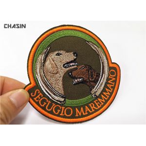 Custom Pet Dog Club Stick On Embroidered Patches No Minimum Eco - Friendly