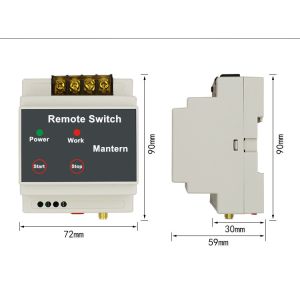 RF Wireless Pump Teleswitch Remote Control Switch With Antenna For Farm