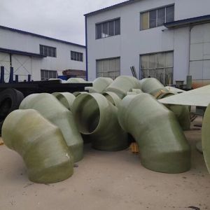 Anti Corrosion High Strength FRP GRP Shrimp Fiberglass Elbow Variable Diamenter