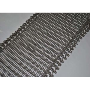High Strength Wire Mesh Flat Flex Spiral Conveyor Belt Heat Resistant