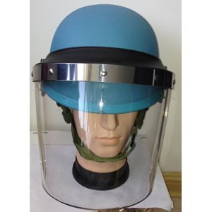 China UN blue Stell  Mich 2000   bullet proof helmet  with visor for Military Police on sale
