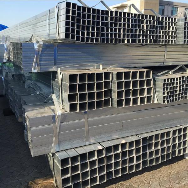 Quality ERW Galvanised Steel Tubing Pipe Q195 Rectangular Hollow GI  630mm wholesale