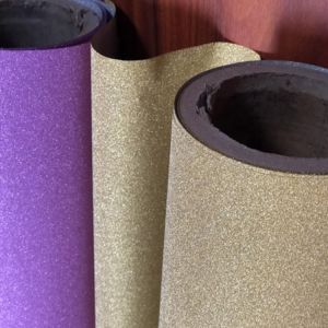 Moisture Proof Customized Decorative Film Glitter Vinyl Embossed CPP Car