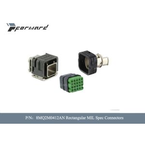 Aviation Parts 8MQ2M0412AN Rectangular MIL Spec Connectors Length 22 mm