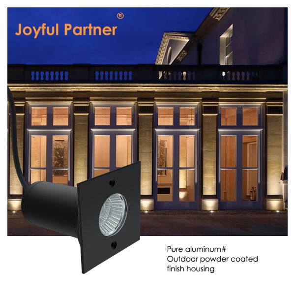 Compact Structure 30° Beam Angle Square Shape Underground Outdoor Landscape Lighting