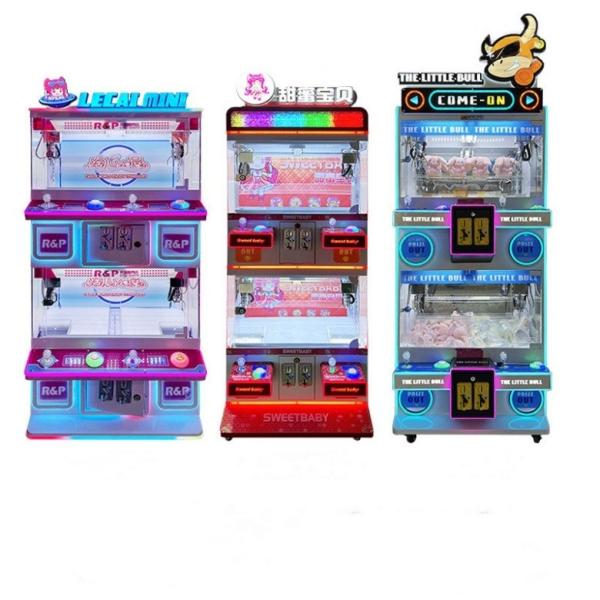 Indoor Coin Operated Toy Arcade Claw Crane Machine with Bill Operation and Gift