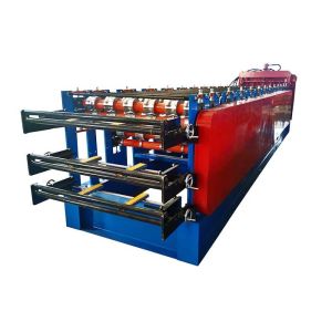 Cold PPGI Three Layer Roll Forming Machine In Roofing Sheet Wall Panel Glazed