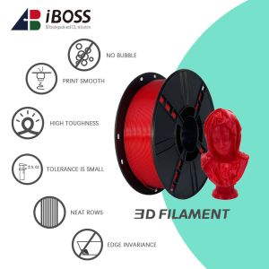 3D Printer Filament 1000g Red PLA Filament for Strong Toughness and Customizatio