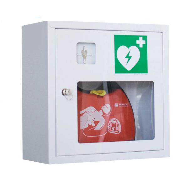 Quality Lockable AED Cabinet / AED Wall Box 370x370x170mm With Emergency Key wholesale