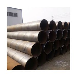 SS400 Q235 Steel Welded Pipe Gr1 Gr2 Q345 Q460 Spiral Welded Steel Pipe 6m