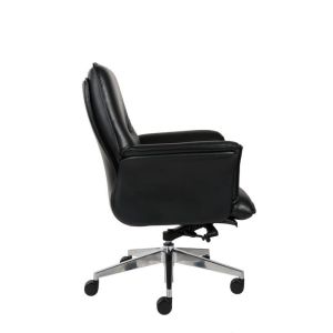 PU Leather Drafting Chair , DIOUS 0.29m3 Leather Swivel Office Chair