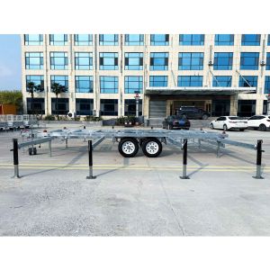 Skeleton Tiny House Trailers Robust Hot Dip Galvanised Trailer Silver