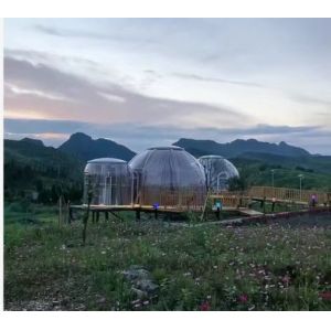 Insulated Glass Bubble Tent Energy Efficient Dome Igloo Bubble Tent