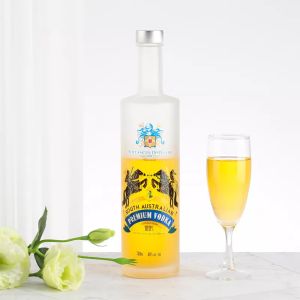 Glass Collar Custom 500ml 750ml Vodka Whisky Empty Flint Cup Baijiu Olive Oil