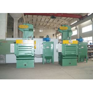 Tumble Belt Automatic Shot Blasting Machine , 200L Volume Industrial Shot
