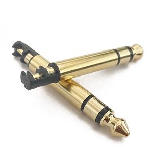 Gold Plated 6.35mm Mono 50L Audio Male Earphone Plug Connector With Thread For
