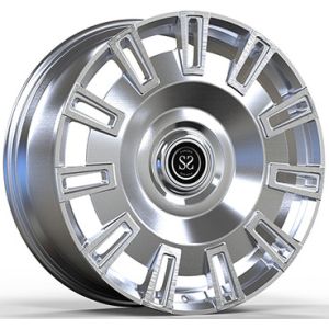 24 X 10.5 And 11 Custom 1 Piece Forged Wheels Brushed Face For Rolls Royce Cullinan