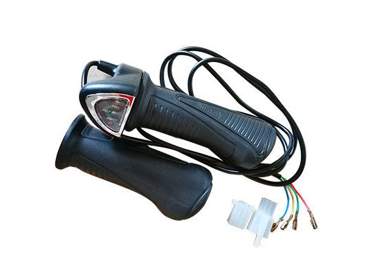 Quality 36v / 48v Ebike Twist Throttle With Battery Indicator Wuxing 61XDX , Electric Hand Throttle wholesale