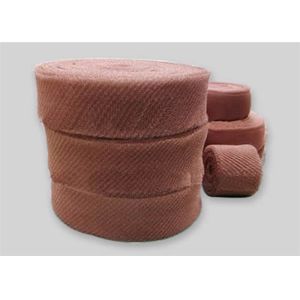 ODM Knitted Copper Wire Mesh Roll 50mm Width irregula Hole