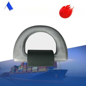 500KN M.B.L GL CCS Approved 50T Forged Container Lashing D Ring with Clamp