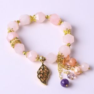 Healing Power 10mm Gemstone Beaded Round Bracelets With Beautiful Charms